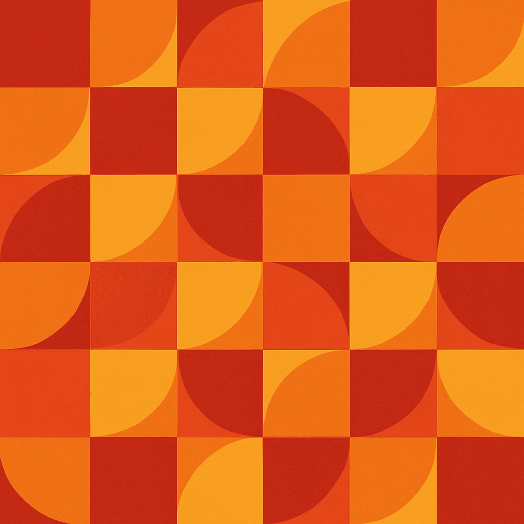 Abstract orange geometric pattern